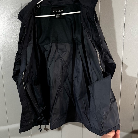 Vtg SUNY Oswego Storm Chasers Rain Jacket Men’s XL Navy Blue With Hood Very Rare - Picture 10 of 13